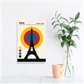 Picture of Retro Eiffel Tower Poster _GroupedProduct_Rectangle_Portrait_Unframed_Print_Only_