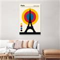 Picture of Retro Eiffel Tower Poster _GroupedProduct_Rectangle_Portrait_Unframed_Print_Only_