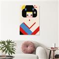 Picture of Geisha Retro Poster _GroupedProduct_Rectangle_Portrait_Unframed_Print_Only_