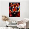 Picture of Tiger With Headphones animal _GroupedProduct_Rectangle_Portrait_Unframed_Print_Only_