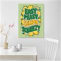 Picture of Easy Peasy Lemon Squeezy Typography Poster _GroupedProduct_Rectangle_Portrait_Unframed_Print_Only_