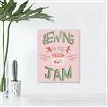 Picture of Sewing is my Jam Typography Poster _GroupedProduct_Rectangle_Portrait_Unframed_Print_Only_
