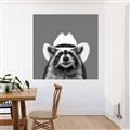 Picture of Wyatt The Cowboy Raccoon _GroupedProduct_Square_Unframed_Print_Only_
