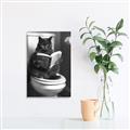 Picture of Plus Size Kitty on the Loo _GroupedProduct_Rectangle_Portrait_Unframed_Print_Only_