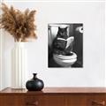 Picture of Plus Size Kitty on the Loo _GroupedProduct_Rectangle_Portrait_Unframed_Print_Only_