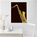 Picture of Golden Saxophone Poster _GroupedProduct_Rectangle_Portrait_Unframed_Print_Only_