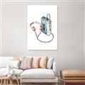 Picture of Retro Walkman Poster _GroupedProduct_Rectangle_Portrait_Unframed_Print_Only_