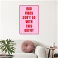 Picture of Bad Vibes Typography Poster _GroupedProduct_Rectangle_Portrait_Unframed_Print_Only_