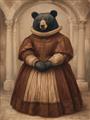 Picture of The Renaissance Black Bear _GroupedProduct_Rectangle_Portrait_Unframed_Print_Only_