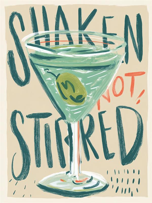 Picture of Shaken Not Stirred _GroupedProduct_Rectangle_Portrait_Unframed_Print_Only_