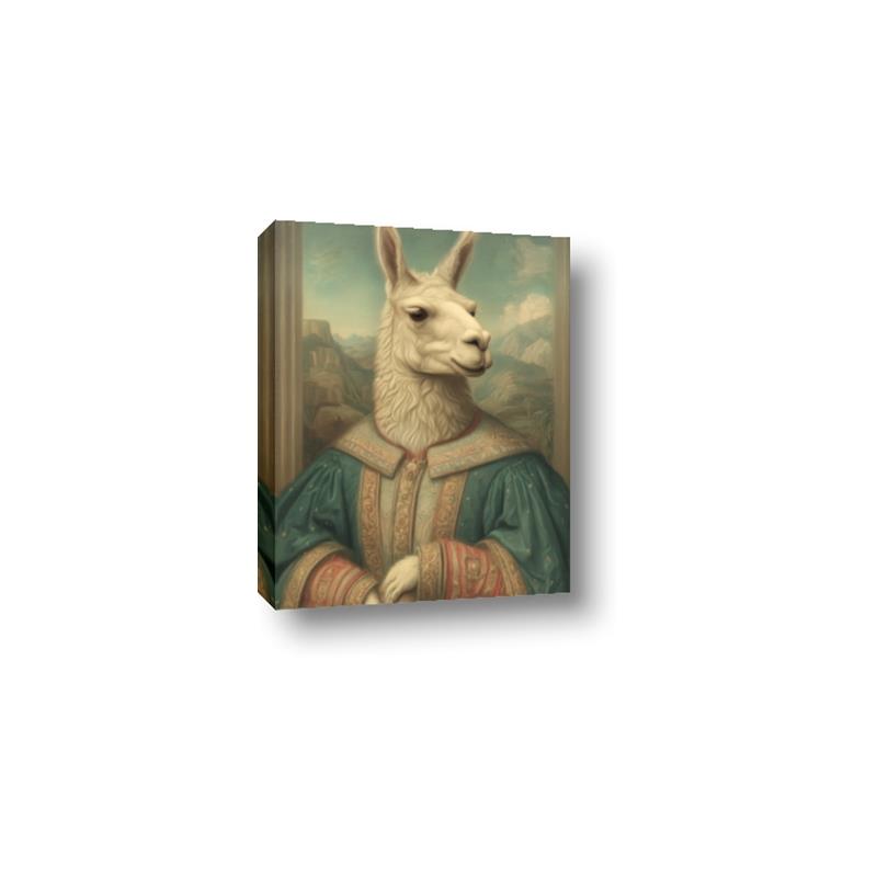 Picture of The Renaissance Llama _GroupedProduct_Rectangle_Portrait_Canvas_