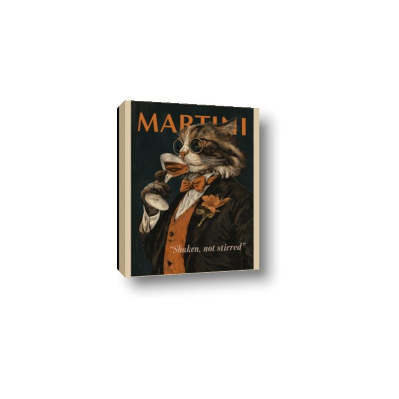 Picture of Nine Lives, One Martini _GroupedProduct_Rectangle_Portrait_Canvas_