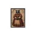 Picture of The Renaissance Black Bear _GroupedProduct_Rectangle_Portrait_Canvas_Framed_