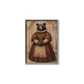 Picture of The Renaissance Black Bear _GroupedProduct_Rectangle_Portrait_Canvas_Framed_
