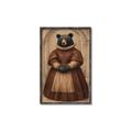 Picture of The Renaissance Black Bear _GroupedProduct_Rectangle_Portrait_Canvas_Framed_