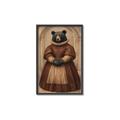 Picture of The Renaissance Black Bear _GroupedProduct_Rectangle_Portrait_Canvas_Framed_