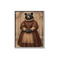 Picture of The Renaissance Black Bear _GroupedProduct_Rectangle_Portrait_Canvas_Framed_