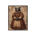Picture of The Renaissance Black Bear _GroupedProduct_Rectangle_Portrait_Canvas_Framed_