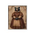 Picture of The Renaissance Black Bear _GroupedProduct_Rectangle_Portrait_Canvas_Framed_