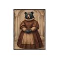 Picture of The Renaissance Black Bear _GroupedProduct_Rectangle_Portrait_Canvas_Framed_