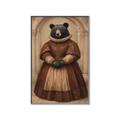 Picture of The Renaissance Black Bear _GroupedProduct_Rectangle_Portrait_Canvas_Framed_