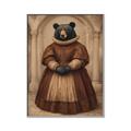 Picture of The Renaissance Black Bear _GroupedProduct_Rectangle_Portrait_Canvas_Framed_