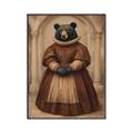 Picture of The Renaissance Black Bear _GroupedProduct_Rectangle_Portrait_Canvas_Framed_