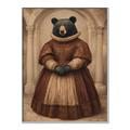 Picture of The Renaissance Black Bear _GroupedProduct_Rectangle_Portrait_Canvas_Framed_