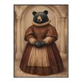 Picture of The Renaissance Black Bear _GroupedProduct_Rectangle_Portrait_Canvas_Framed_