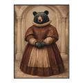 Picture of The Renaissance Black Bear _GroupedProduct_Rectangle_Portrait_Canvas_Framed_