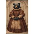 Picture of The Renaissance Black Bear _GroupedProduct_Rectangle_Portrait_Canvas_Framed_