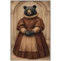 Picture of The Renaissance Black Bear _GroupedProduct_Rectangle_Portrait_Canvas_Framed_
