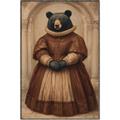 Picture of The Renaissance Black Bear _GroupedProduct_Rectangle_Portrait_Canvas_Framed_
