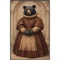 Picture of The Renaissance Black Bear _GroupedProduct_Rectangle_Portrait_Canvas_Framed_