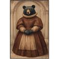 Picture of The Renaissance Black Bear _GroupedProduct_Rectangle_Portrait_Canvas_Framed_