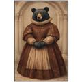 Picture of The Renaissance Black Bear _GroupedProduct_Rectangle_Portrait_Canvas_Framed_