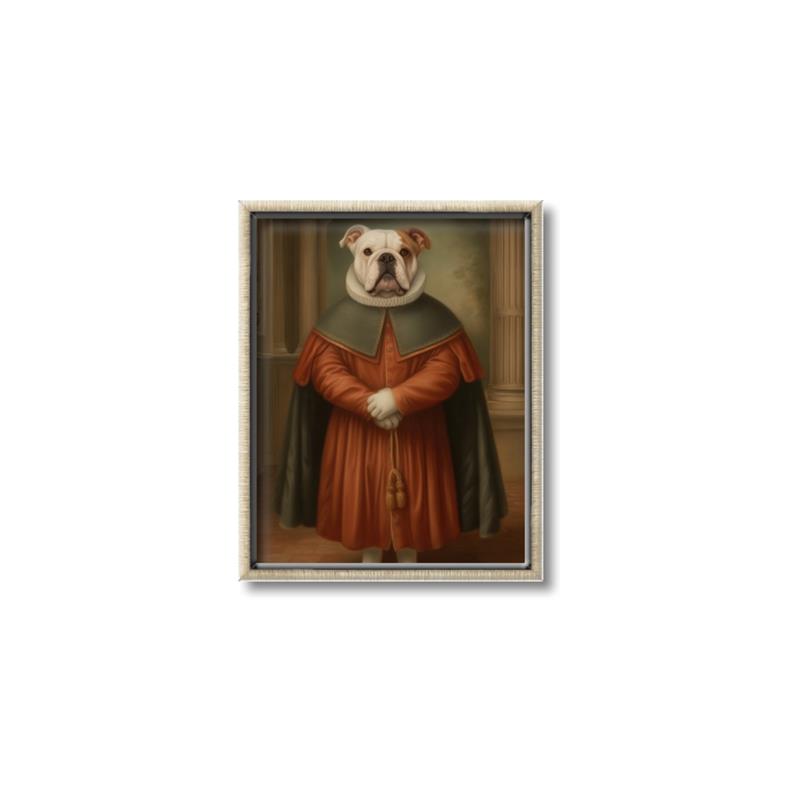 Picture of Echoes of a Canine Court I _GroupedProduct_Rectangle_Portrait_Canvas_Framed_