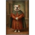 Picture of Echoes of a Canine Court I _GroupedProduct_Rectangle_Portrait_Canvas_Framed_
