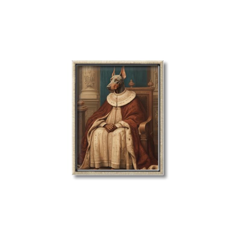 Picture of Echoes of a Canine Court II _GroupedProduct_Rectangle_Portrait_Canvas_Framed_