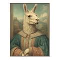 Picture of The Renaissance Llama _GroupedProduct_Rectangle_Portrait_Canvas_Framed_