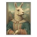 Picture of The Renaissance Llama _GroupedProduct_Rectangle_Portrait_Canvas_Framed_