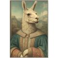 Picture of The Renaissance Llama _GroupedProduct_Rectangle_Portrait_Canvas_Framed_