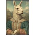 Picture of The Renaissance Llama _GroupedProduct_Rectangle_Portrait_Canvas_Framed_