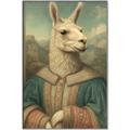 Picture of The Renaissance Llama _GroupedProduct_Rectangle_Portrait_Canvas_Framed_