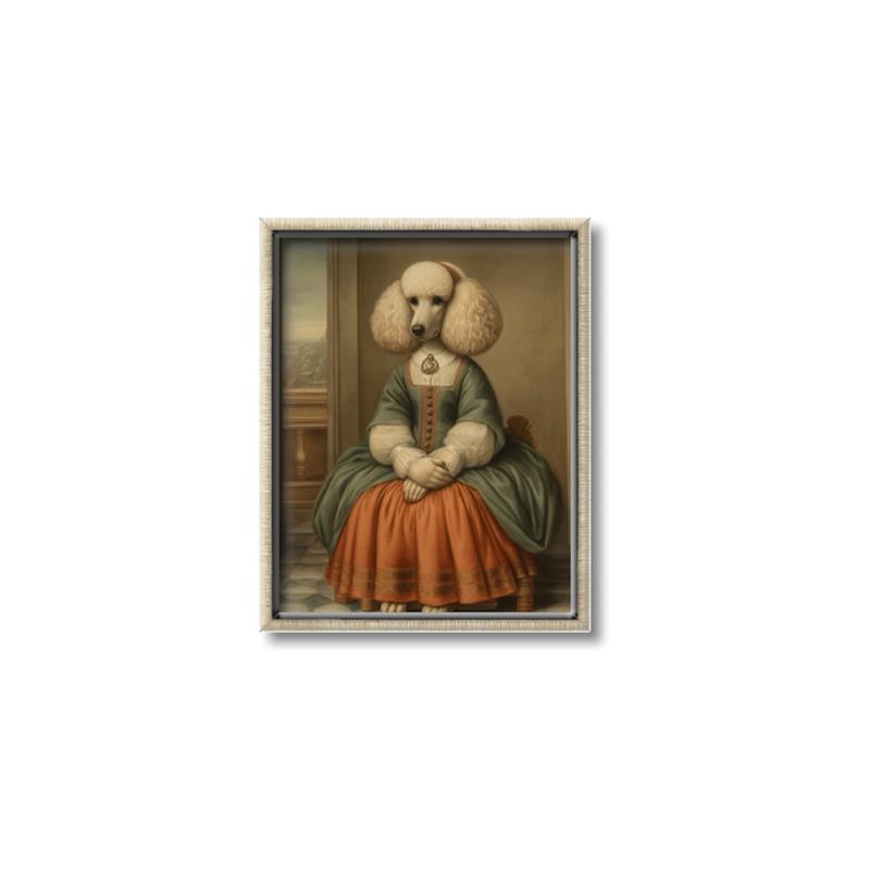Picture of Echoes of a Canine Court IIII _GroupedProduct_Rectangle_Portrait_Canvas_Framed_