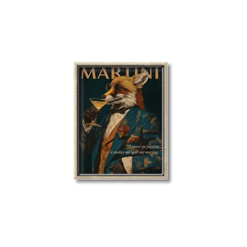 Picture of The Wild Martini _GroupedProduct_Rectangle_Portrait_Canvas_Framed_