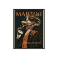 Picture of Nine Lives, One Martini _GroupedProduct_Rectangle_Portrait_Canvas_Framed_