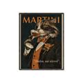 Picture of Nine Lives, One Martini _GroupedProduct_Rectangle_Portrait_Canvas_Framed_