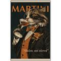 Picture of Nine Lives, One Martini _GroupedProduct_Rectangle_Portrait_Canvas_Framed_