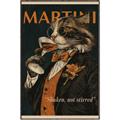 Picture of Nine Lives, One Martini _GroupedProduct_Rectangle_Portrait_Canvas_Framed_